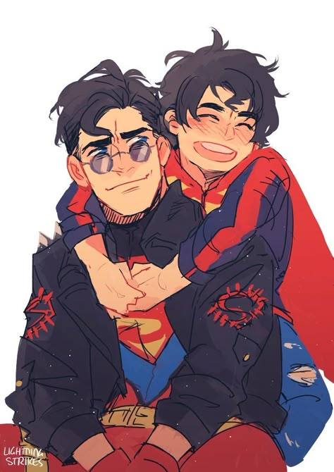 Connor Kent And Jon Kent, Connor And Jon Kent, Jon And Conner Kent, Conner And Jon Kent, Superboy Kon-el Fanart, Connor Kent Fanart, Conner Kent Fanart, Superboy Fanart, Kon Kent