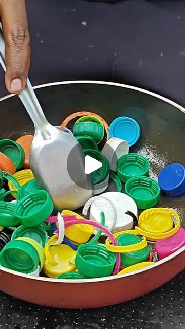 115K likes, 723 comments - vijay_ideas el July 12, 2024: "Plastic Bottle Cap Recycle Ideas". 2 Liter Pop Bottle Crafts Diy, Making Beads From Plastic Bottles, Plastic Medicine Bottle Crafts, Plastic Bottle Lids Ideas, Bottle Cap Basket, Bottle Top Ideas, Recycling Glass Bottles Ideas, Melted Bottle Caps, Cool Recycled Projects