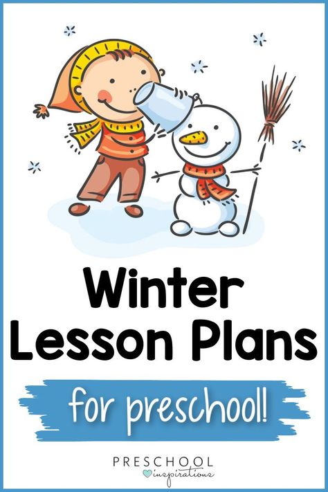 Engaging, done-for-you winter lesson plans for preschool! Winter is full of endless theme opportunities. Whether you dive into the antics of arctic animals, learn all about winter clothing, or how snowflakes and snowmen are special and unique, we’ve got you covered with our winter lesson plans. Toddler December Lesson Plans, Winter Stories For Preschool, Infant December Lesson Plans, December Lesson Plans For Preschool, Winter Theme Curriculum Preschool, Snowman Lesson Plans Preschool, Winter Weather Theme Preschool, Toddler January Themes, January Pre K Lesson Plans