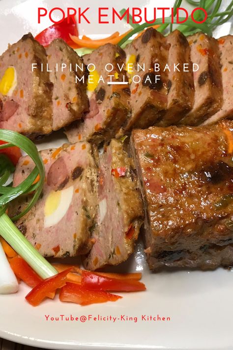 Pork Embutido Recipe, Filipino Meatloaf, Continental Breakfast Ideas, Embutido Recipe, Steamed Meat, Baked Meatloaf, Around The World Recipes, Filipino Dishes, Continental Breakfast