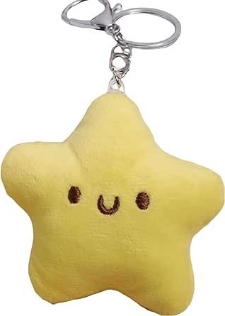 Lefe Liee cute plush Star keychain, kawaii car key chain Backpack Accessories bag aesthetic charm for handbags, Squeaky Toy Doll Stress Sound(2 Pcs) at Amazon Men’s Clothing store School Belongings, Cute Accessories Kawaii, Keychains Plush, Bag Accessories Keychain, Crochet Keychain Patterns, Small Stuffed Toys, Plushie Keychain, Kawaii Car, Keychain Patterns