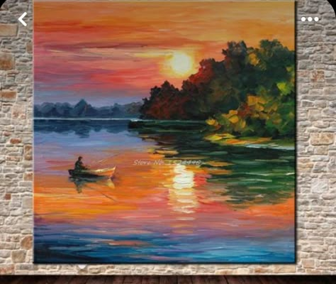 Canvas Painting For Beginners, Istoria Artei, Canvas For Beginners, Boat Painting, Painting For Beginners, Small Canvas Art, Nature Art Painting, Diy Canvas Art Painting, Mini Canvas Art