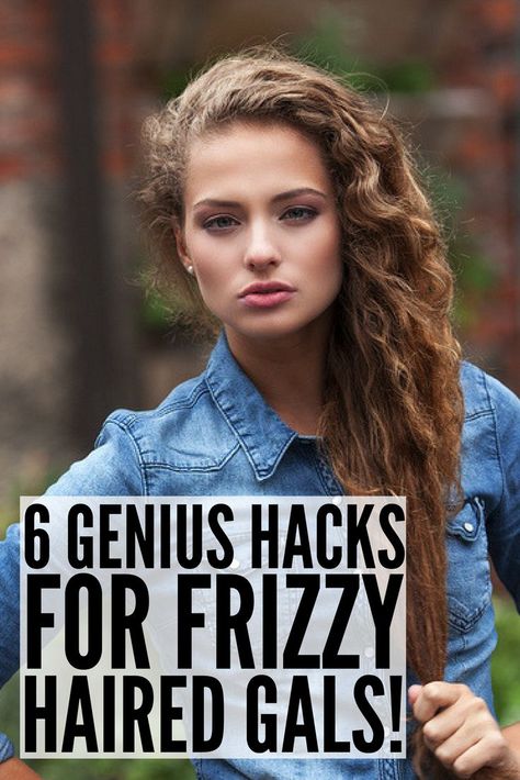 Frizzy hair is my arch enemy, but thanks to these tips, products, and remedies, I've learned how to get rid of frizz once and for all. These DIY hair hacks work best with hair that's neither straight nor curly, and will teach you how to tame your locks when rain and humidity strikes. And if all else fails, you can always opt for updo hairstyles until the cold weather hits! Thick Frizzy Hair, Frizzy Hair Remedies, Diy Hair Hacks, Frizzy Wavy Hair, Curly Styling, Frizzy Hair Tips, Wavy Or Curly Hair, Rainy Day Hairstyles, Frizzy Curly Hair