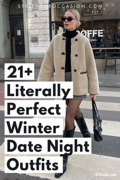 Chicago Dinner Outfit Winter, Day Time Date Outfit Winter, Winter Date Dress, Second Date Outfit Winter, Boston Date Night Outfit, French Date Night Outfit Winter, Best Date Night Outfits, Dinner Out Outfit Winter, Dinner Winter Outfits For Women