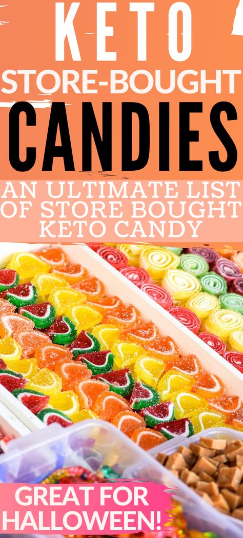 Halloween Candy Easy, Healthy Halloween Candy, Keto Halloween, Sugar Free Hard Candy, Low Carb Grocery, Spicy Candy, Healthy Snacks List, Low Carb Candy, Sugar Free Snacks