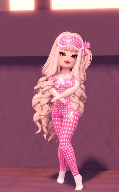 Royale High Sleeping Outfits, Royal High Pajama Outfit, Royale High New School Dorms, Royal High Pjs, Royal Slumber Party Outfit, Barbie Royale High Outfits, Royale High Sleep Outfit, Royale High Sporty Outfit, Royale High Beauty Pageant Outfits