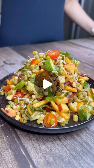 Moong Sprouts Recipes Indian, Moong Sprouts Salad, Sprouted Moong Salad, Sprouts Salad Indian, Sprouts Salad Recipes, Sprouts Recipes Indian, How To Make Sprouts, Moong Sprouts, Bean Sprout Salad