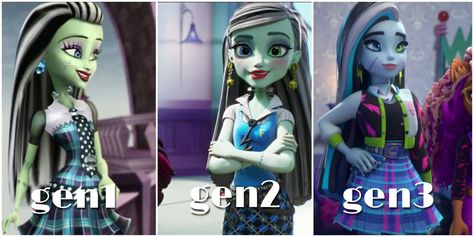 Gen 3 Monster High, Frankie Stein Gen 3, Frankie Redesign, Monster High Gen 1, Monster High Gen 3, Frankie Monster High, Monster High School, Arte Monster High, Disney Princess Fan Art