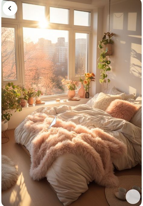 Delicate Bedroom Decor, Dreamy Small Bedroom, Room Ideas Aesthetic Women, Cozy Girly Room Aesthetic, Earthy Girly Bedroom, Pastel Cozy Bedroom, Simple Cosy Bedroom, Light Feminine Bedroom, Calming Bedroom Aesthetic