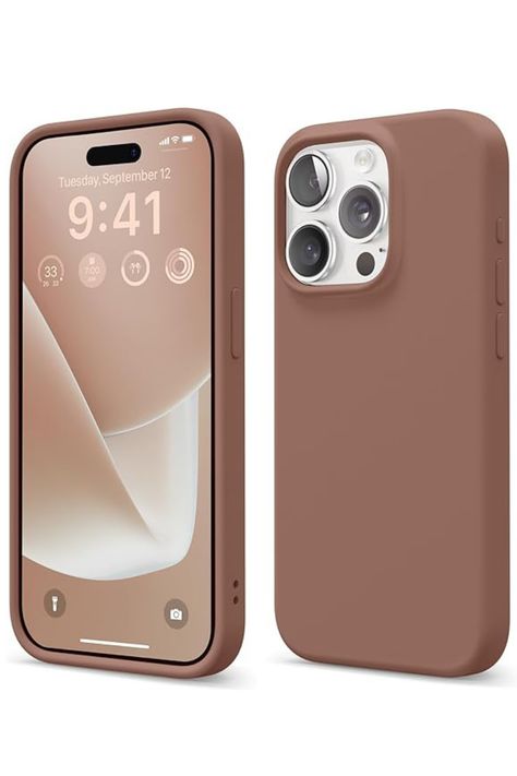 GONEZ Compatible with iPhone 15 Pro Max Case Silicone, with 3X Camera Protector + 3X Screen Protector,Soft Anti-Scratch Microfiber Lining,Slim Liquid Silicone Shockproof Protective Phone Cover, Brown Iphone 15 Pro Cover, I Phone 15 Pro Max Pic, Iphone Camera Protector, Iphone 15 Pro Max Case, Brown Phone Case, Dream Phone, Iphone Obsession, Camera Protector, Iphone Aesthetic