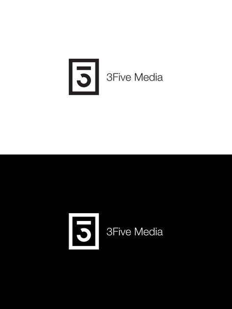 3Five Media #branding by Wiktor Malinowski Outsourcing Logo, Logo Design Long Name, 5 Logo Design, Square Logo Design Ideas, 360 Logo Design, 3 Logo Design, Media Company Logo, Media Logo Design, 6 Logo