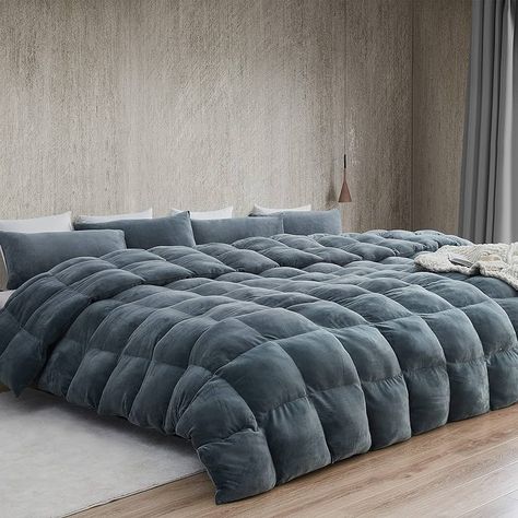 Amazon.com: Byourbed Boi He Thick® - Coma Inducer® Oversized King Comforter Set - Moss Gray : Home & Kitchen Alaskan King Bed, Oversized King Comforter, Gray Comforter, Plush Comforter, Puppy Plush, Down Comforters, King Comforter Sets, Pillow Top Mattress, Queen Comforter