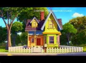 Disney Pixar "Up" Up Movie House, Cartoon Houses, Cartoon Character Drawings, Disney Scenes, Draw Cartoon Characters, House Movie, Up Pixar, Casa Disney, Disney Movie Scenes