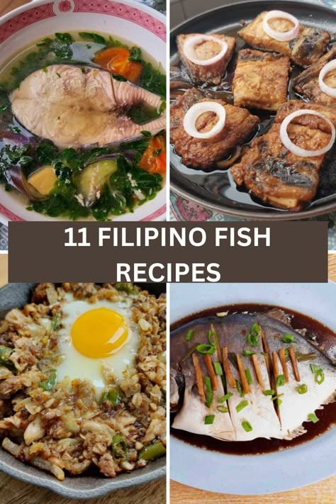 Here are the 11 most authentic and best Filipino Fish Recipes which each of these recipes carries important Filipino culture and history, which shows how food brings families and communities together. Filipino Fried Fish Recipe, Vegetarian Recipes Filipino, Fish Filipino Recipe, Filipino Fish Recipes Philippines, Filipino Rice Recipes, Filipino Seafood Recipes, Ulam Pinoy Filipino Recipes Main Dishes, Filipino Food Recipes Easy, Dinner Ideas Filipino