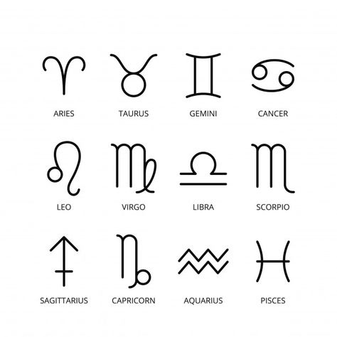 Simple Tattoos Zodiac Signs, Mini Zodiac Sign Tattoos, Birthday Sign Tattoos, Zodiac Signs Tatoos Ideas, Cute Zodiac Signs Tattoos, Tattoos For Zodiac Signs, Small Tattoo Ideas Zodiac Signs, Zodiac Signs Doodles, Flash Tattoo Zodiac