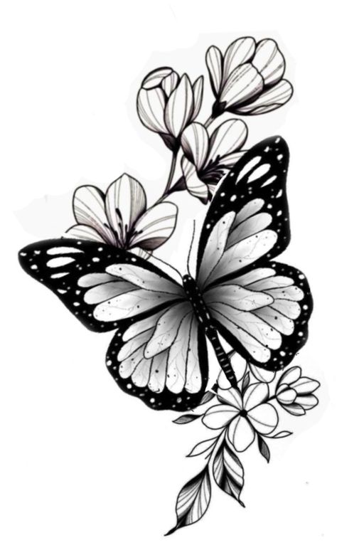 Tattoo Butterfly Hand, Hand Tattoo Butterfly, Flower And Butterfly Tattoo, Purple Butterfly Tattoo, Butterfly With Flowers, Borboleta Tattoo, Black Butterfly Tattoo, Butterfly Name Tattoo, Butterfly With Flowers Tattoo