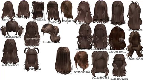 Brown Hair With Highlights Code Berry Ave, Roblox Brunnete Hair Codes, Brunnete Hair Codes Berry Ave, Bery Avenue Code Hair Brown, Outfit Berry Avenue Codes Hair, Messy Bun Berry Avenue Codes, Brown Hair Id Codes, Roblox Id Codes For Brown Hair, Brookhaven Codes Hair Brown