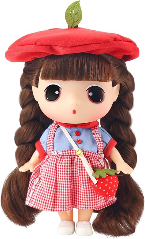 Curly Pigtails, Apple Doll, Apple Dolls, Rich Accessories, Colorful Costume, Olli Ella, Accessories Colorful, Living Dead Dolls, Soft Pink Theme