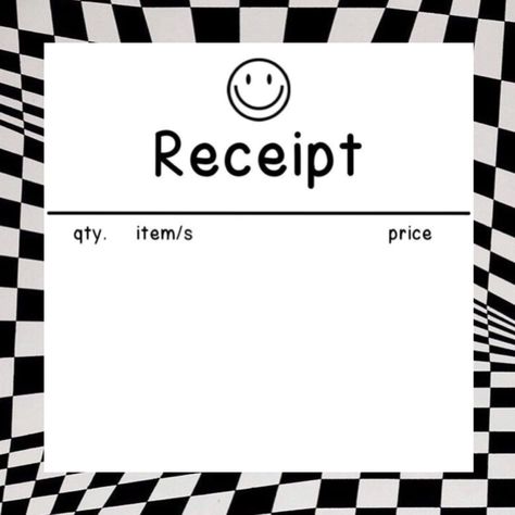 Receipt Template Aesthetic Printable, Happy Mail Template Kpop, Kpop Business Ideas, Receipt Template Aesthetic, Cute Receipt Template, Competition Book, Paper Box Template, Preppy Stickers, Small Business Online