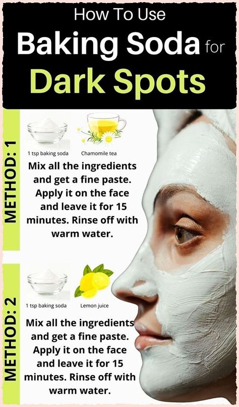 Baking Soda Lemon Juice, Age Spots On Face, Baking Soda Face Mask, Dark Spots Remedies, Baking Soda Face, Mask Recipes, Dark Spots On Face, Brown Spots On Face, Dark Spots On Skin