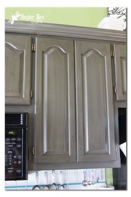 Sugar Bee Crafts:  Kitchen Cabinet - Reveal!! (thanks Rustoleum!) Rustoleum Cabinet, Diy Kitchen Cabinets Painting, Stained Kitchen Cabinets, Cabinet Transformations, Redo Cabinets, Kitchen Updates, Gray Cabinets, Painting Kitchen, Kitchen Cabinets Makeover