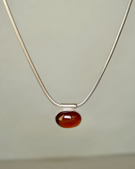 SOON Red/orange hessonite garnet in sterling silver. Red Gemstone Metal Jewelry, Red Metal Jewelry With Gemstones, Luxury Handmade Garnet Jewelry, Heirloom Garnet Gemstone Jewelry, Gold Jewels Design, Jewerly Boxes, Hessonite Garnet, Silver Pendants, Jewelry Inspo