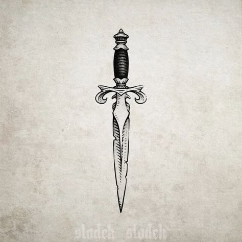 Forearm Tattoo Swords, Feeling Trapped Tattoos, Dagger Tattoo Forearm, Dagger Forearm Tattoo, Cute Dagger Tattoo, Small Dagger Tattoo, Dager Tattoos, Simple Dagger Tattoo, Daggar Tattoo