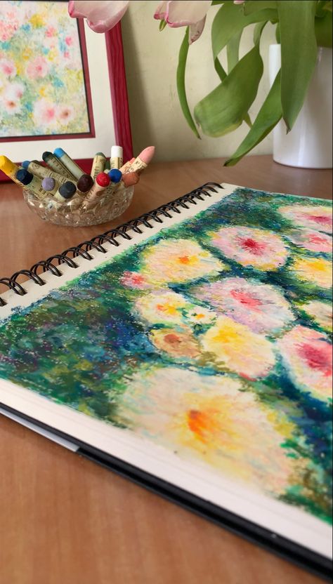 Oil Pastels Tutorial Step By Step, Oil Pastel Art Tutorials Step By Step, Oil Pastel Tutorial Step By Step, How To Use Oil Pastels Tutorials, Oil Pastel Abstract, Oil Pastel Art Tutorials, Abstract Oil Pastel Art, Flowers Using Oil Pastels, Oil Pastel Step By Step