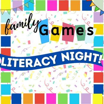 An all-inclusive Family Games Literacy Night "Make and Take" with activities,  games, and more! Everything you could possibly need to get startedis included to help you make an unforgettable night of fun and reading for your school community.Perfect for librarians, reading specialists, teachers, principals - anyone you might know who might plan a literacy night for a school setting.Included: Planning pages Ideas for stations, activities, snacks, etc. BookmarksParent brochures Volunteer Badges An Family Night At School Activities, Family Literacy Night Themes Ideas, Literacy Night Scavenger Hunt, Literacy Night Themes Ideas, Reading Under The Stars Literacy Night, Title 1 Parent Night Ideas, Literacy Night Games Elementary, Make And Take Literacy Night K-2, Elementary School Family Night Ideas