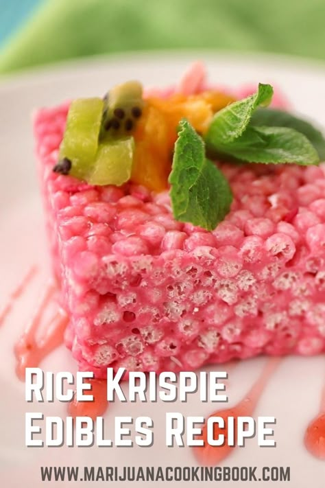 Cannibus Edibles Recipes, Edible Rice Krispie Treats, Infused Rice Crispy Treats, Infused Edible Ideas, Making Edibles At Home, Edible Recipes Cannaoil, Cannabutter Recipes Treats, How To Make Edibles, Thc Edible Recipes