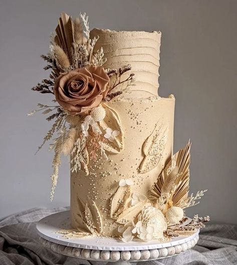 Bohemian Cakes Birthdays, Bohemian Cake, Wedding Cake Display, Boho Cake, Boho Wedding Cake, Pretty Wedding Cakes, Elegant Birthday Cakes, Wedding Cake Photos, Dream Wedding Decorations