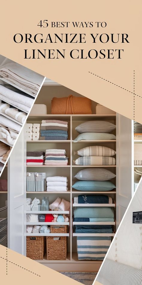 Large linen closet organization 2025 is easier with the right storage ideas. Transform your walk-in or hallway closet into a well-organized space with bins, shelves, and labeled compartments. Whether you need ideas for a growing family or want to maximize storage in a small home, these clever tips will help keep your linens in perfect order. Large Linen Closet Organization, Large Linen Closet, Konmari Folding, Smart Storage Ideas, Deep Closet, Under Shelf Basket, Hallway Closet, Ideas For Organizing, Fabric Freshener