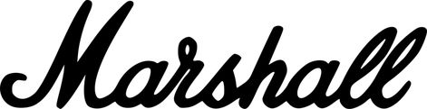 Marshall Logo, Marshall Amplification, Jim Marshall, Music Logos, Branding Moodboard, Trademark Logo, Sports Signs, Music Technology, Calligraphy Handwriting