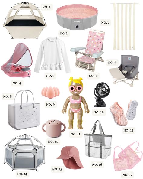 Baby Beach Gear, Beach Baby Nursery, Kids Beach Chair, Baby Bath Time Essentials, Makeup Tricks And Tips, Beach Products, Rubber Bags, Multiples Baby, Toddler Beach