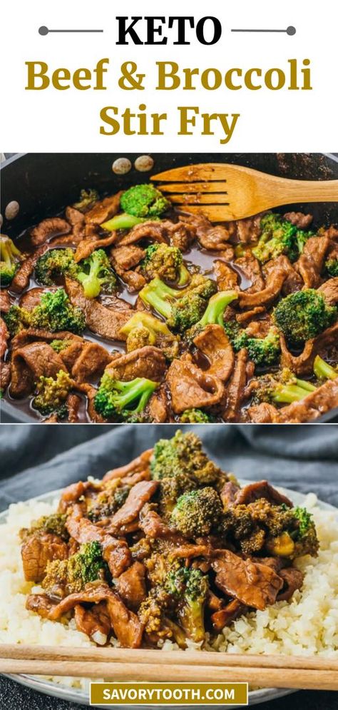 Low Carb Beef And Broccoli, Beef Broccoli Stir Fry, Keto Stir Fry, Healthier Me, Easy Skillet Dinner, Steak And Broccoli, Keto Beef, Pf Changs, Low Carb Low Fat Recipes