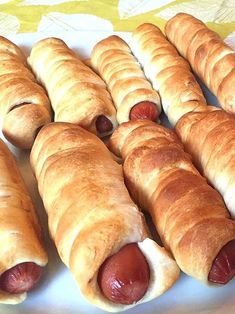 Pigs In A Blanket Hot Dogs Recipe – Melanie Cooks Crescent Roll Dogs, Dough Wrapped Hot Dogs, Hotdogs Wrapped In Biscuits, Pretzel Dogs Recipe Crescent Rolls, Hot Dogs With Crescent Rolls, Hot Dog Crescent Roll Ups, Things To Do With Hot Dogs, Pig In Blanket Crescent Rolls, Hot Dog Wrapped In Crescent Roll