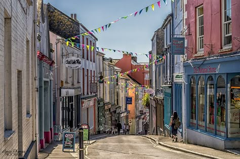 The High Street, Falmouth, Cornwall Cottages By The Sea, Falmouth Cornwall, Devon And Cornwall, Cornwall England, England And Scotland, Falmouth, Camping Lights, St Ives, England Travel