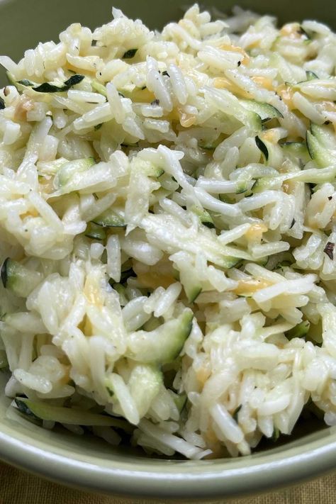 Cheesy Zucchini Rice Cabbage With Sausage, Cheesy Zucchini Rice, Fried Cabbage With Sausage, Weekly Meal Ideas, Zucchini Rice, Oaxaca Cheese, Comfort Soup Recipes, Cheesy Zucchini, Rice Risotto