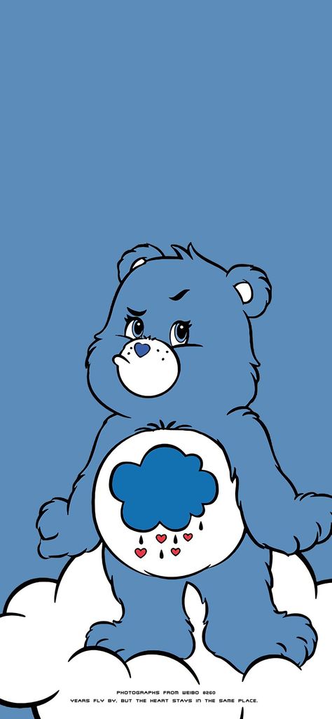 Care Bears Grumpy Bear Wallpaper, Grumpy Bear Wallpaper, Grumpy Bear Aesthetic, Care Bears Wallpaper, Mystic Wallpaper, Disney Canvas Paintings, Grumpy Baby, Grumpy Care Bear, Care Bears Birthday Party