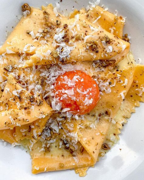 Verna | London eats & homecook on Instagram: “📍#pasta // Nothing to see here, just some silk handkerchief pasta with walnut butter and confit Burford Brown yolk, the must have when you…” Handkerchief Pasta, Walnut Butter, Silk Handkerchief, London Eats, Home Cooking, Walnut, Butter, Pasta, Silk