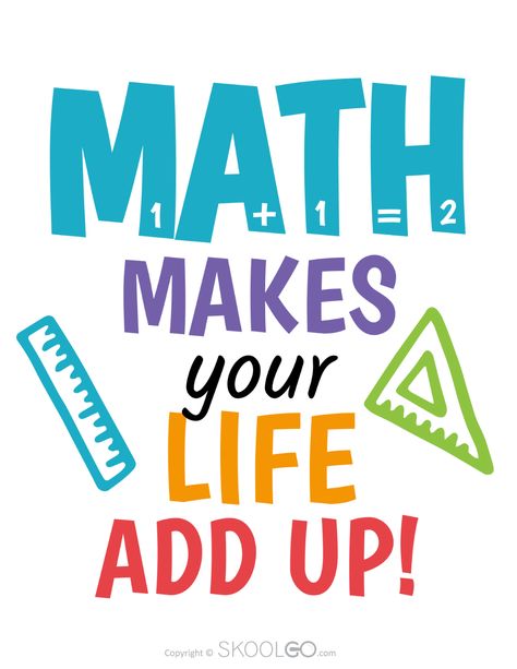 Maths Poster Ideas, Classroom Decorations For Grade 1, Classroom Charts Ideas Teachers, Math Decorations Classroom, Math Quotes For Classroom, Math Poster Design Ideas, Quotes For Classroom Wall, Classroom Quotes Motivational, Maths Day Poster