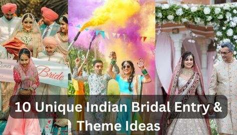 bridal 2024 Wedding Trends Indian, Latest Bridal Entry Ideas, Sangeet Ideas Themed Parties, Unique Bridal Entry Ideas, 2024 Indian Wedding Trends, Bridal Entry Ideas Indian Unique, Dulhan Entry Ideas, Bridal Entry Ideas Indian, Bride Entry Indian Wedding