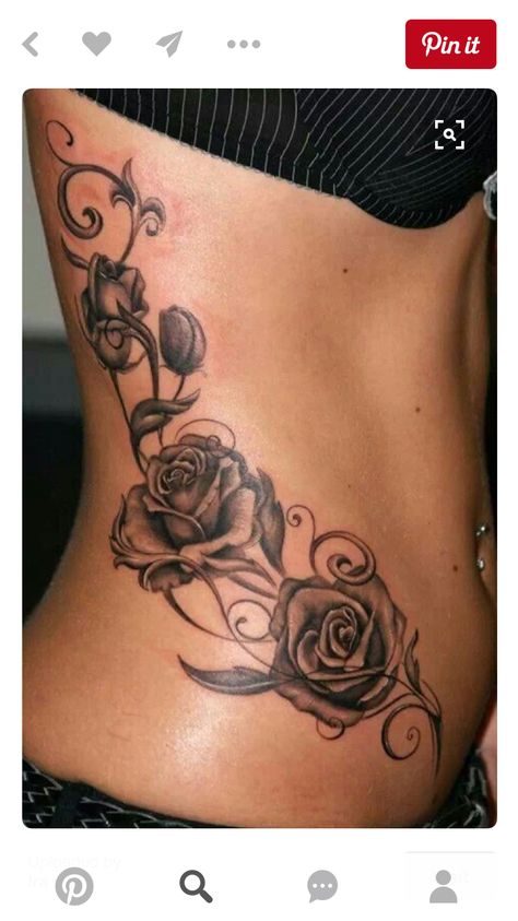 Rose Tats, Girl Rib Tattoos, Cage Tattoos, 10 Tattoo, Vine Tattoos, Stomach Tattoos, Neck Tattoos, Butterfly Tattoos, Celtic Tattoos