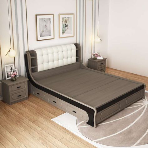 Latest Wooden Bed Designs, Bed Room Set, Simple Bed Designs, Double Bed Designs, Small Bedroom Furniture, Wood Bed Design, Wooden Bed Design, Bed Design Modern, Small Bedroom Decor