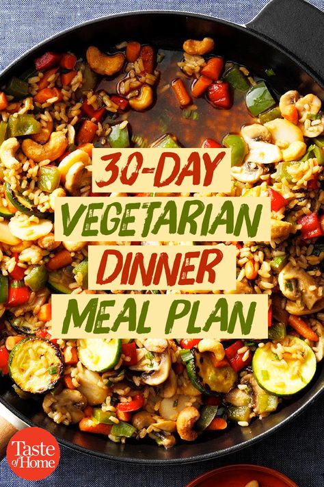 Meal Plan Pescatarian, Pescatarian Meal Plan, Dinner Meal Plan, Vegetarian Recipes Dinner Healthy, Vegetarian Meal Plan, Vegetarian Meal Prep, Vegetarian Menu, Veggie Meals, Meatless Mondays