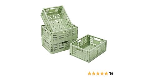 Asiulalt 4 Pack Plastic Storage Bin, Stackable Storage Container Crate with Handle, Collapsible Storage Basket for Organizing Home Office Shelves Closet Nursery (Green,13.3"x10.2"x5.1") Pantry Organization Baskets, Organizing Home Office, Organizing Shelves, Nursery Green, Closet Nursery, Office Shelves, Home Office Shelves, Shelves Closet, Office Green