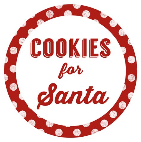 Cookies for Santa Jar Gift Cookies For Santa Printable Free, Quick And Easy Cookies, Hot Chocolate Printable, Santa Label, Craft Vendor, Cookies In A Jar, Free Printable Christmas Gift Tags, Santa Tag, Santa Printable