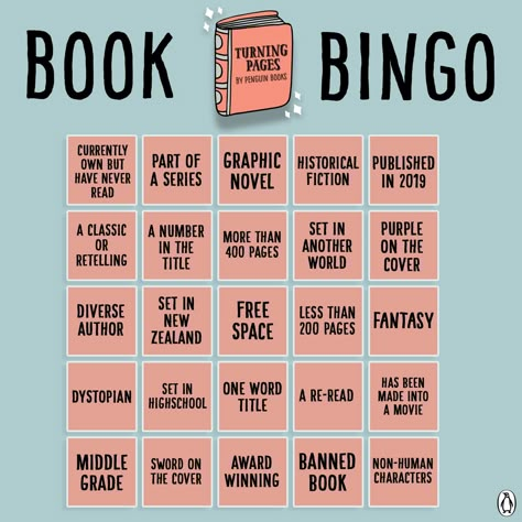 Ya Reading Challenge, Reading Bingo, Book Bingo, Book Club Ideas, Book Reading Journal, Turning Pages, Book Challenge, Grade Book, Club Ideas