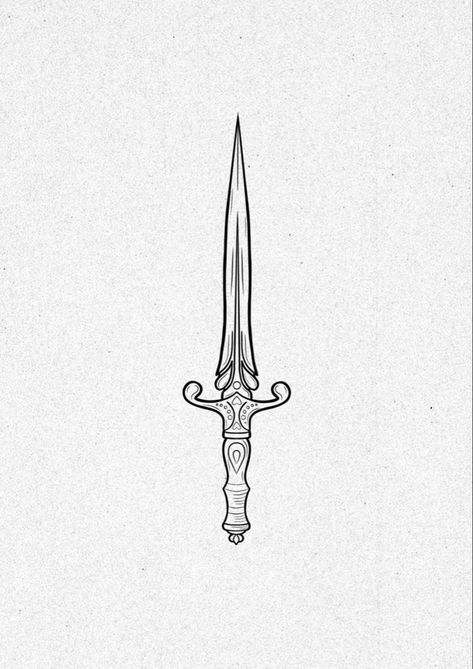 Knife Art Drawing, Small Dagger Tattoo, Simple Dagger Tattoo, Daggar Tattoo, Linework Design, Dagger Drawing, Tattoo Mafia, Blade Tattoo, Knife Tattoo