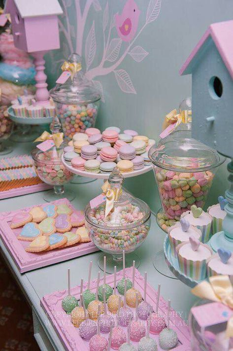 Pastel Desserts, Diy Wedding Food, Bachelorette Balloons, Cake Balloons, Buffet Dessert, Pastel Baby Shower, Pastel Birthday, Tent Canopy, Pastel Party